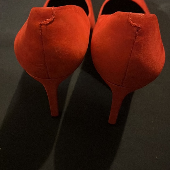 ALDO Red Suede Leather Stiletto Heels - Picture 4 of 6